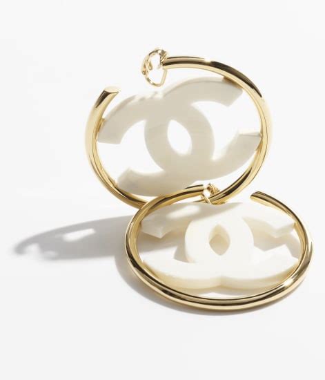 chanel clip on hoop earrings